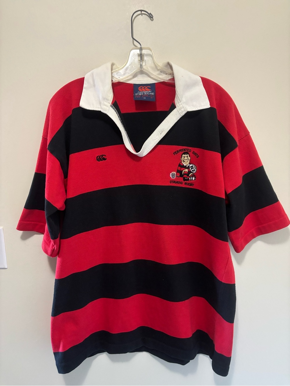 Canterbury of New Zealand Fermented Oats Otahuhu Rugby Short Sleeve Polo